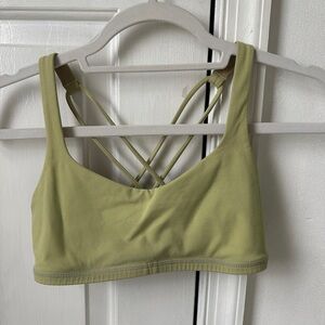 Lululemon Sports Bra yellowish color size 4